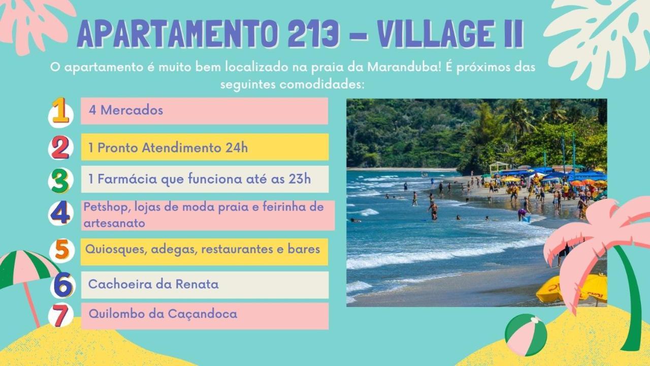 Apartamento Ubatuba 150M Do Mar Maranduba Eksteriør billede